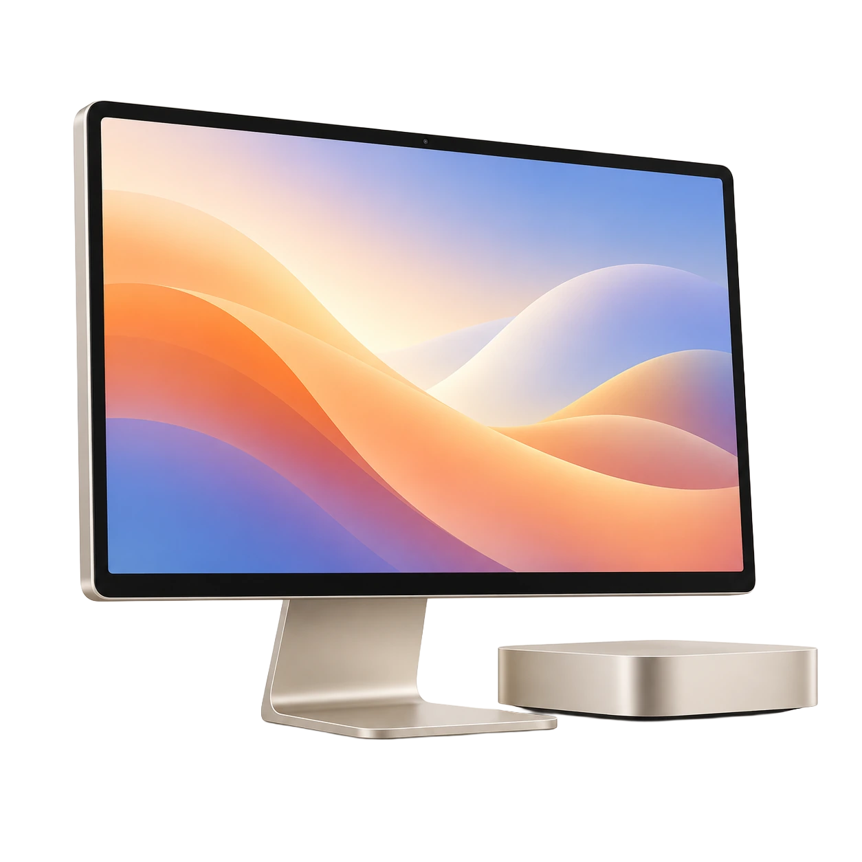 Computador de mesa com monitor, teclado e mouse
