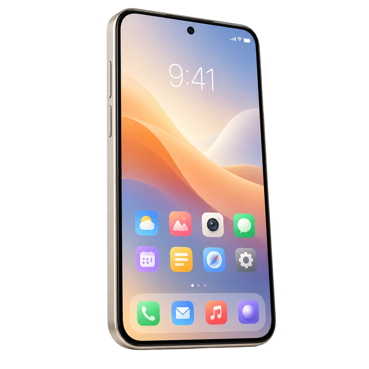 Celular com aplicativos na tela